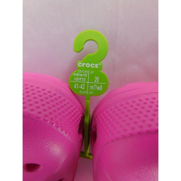Crocs Baya Womens Size 10 Pink Clog Slip On Sandal Lightweight Comfort Shoes - Picture 7 of 7
